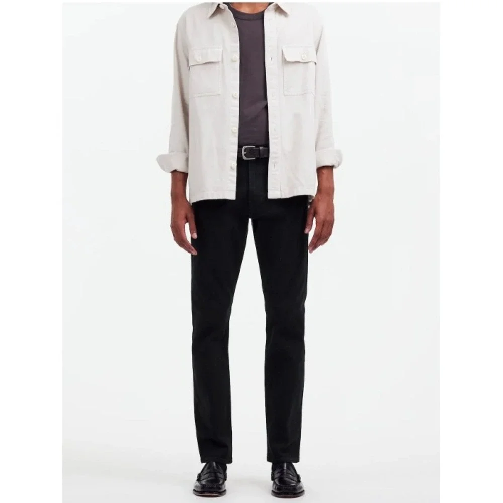 Madewell Mens Slim Jeans 40X30 Black Denim NWT